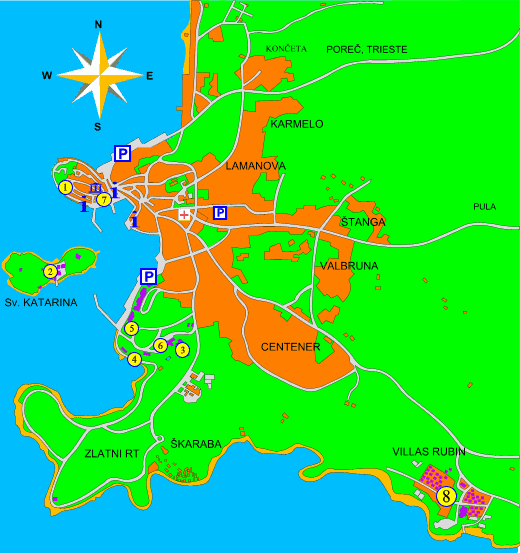 Rovinj Map