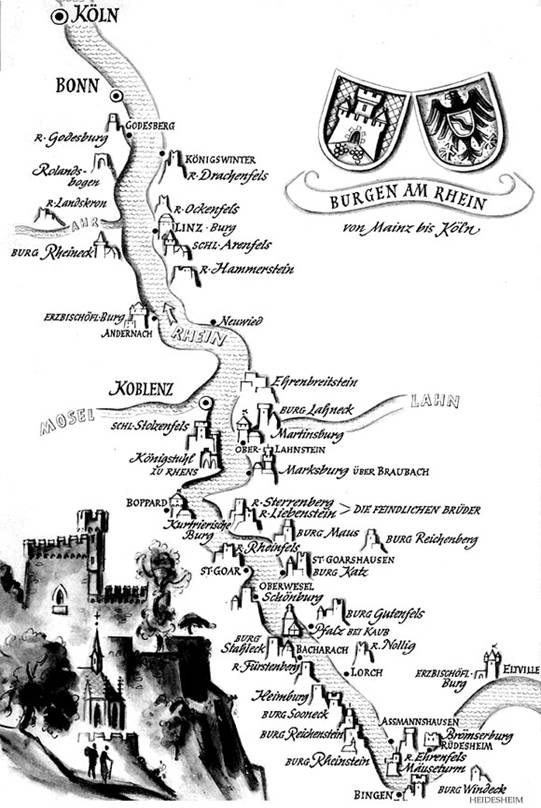 Rhein Valley Map