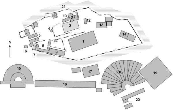 Карта Акрополя