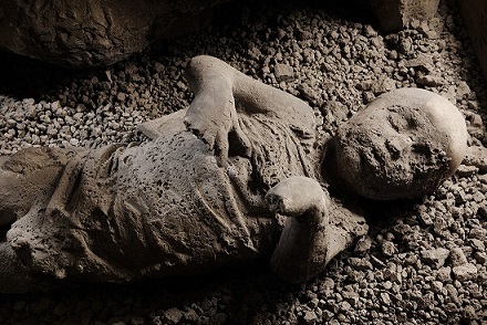 Жертвы и тела в Помпеи - Италия
