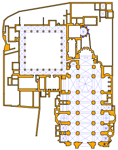 Map Layout Cathedral of Tarragona